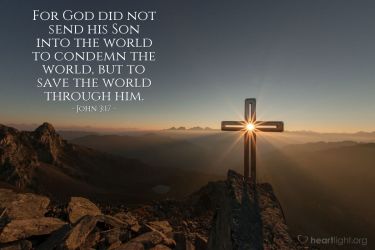 Illustration of the Bible Verse John 3:17