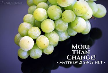 Illustration of the Bible Verse Matthew 21:28-32 NLT