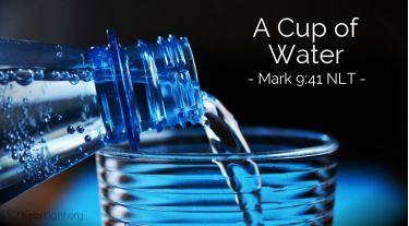 Illustration of the Bible Verse Mark 9:41 NLT