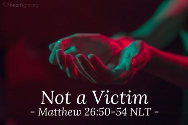 Illustration of the Bible Verse Matthew 26:50-54 NLT