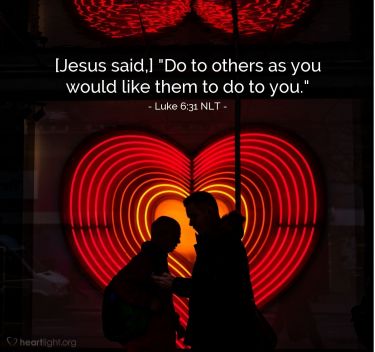 Illustration of the Bible Verse Luke 6:31 NLT