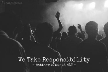 Illustration of the Bible Verse Matthew 27:23-26 NLT