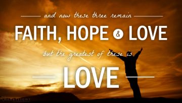 PowerPoint Background: 1 Corinthians 13:13 Praise at Sunrise