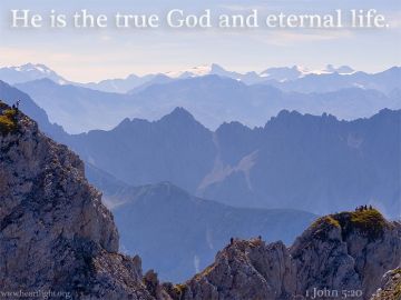 PowerPoint Background: 1 John 5:20 Title