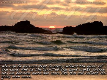 PowerPoint Background: 2 Corinthians 3:18 Glory Text