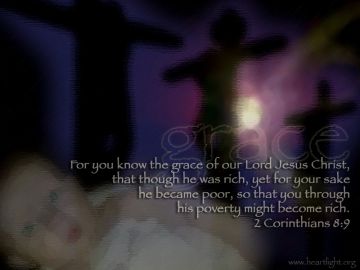 PowerPoint Background: 2 Corinthians 8:9 Full