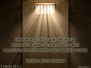 PowerPoint Background: 2 Timothy 2:8-9 Text