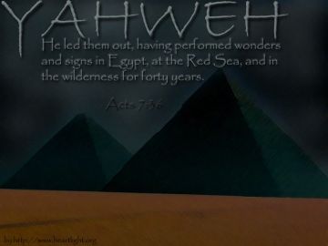 PowerPoint Background: Acts 7:36 Display