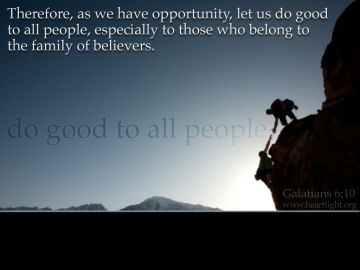 PowerPoint Background: Galatians 6:10 Full