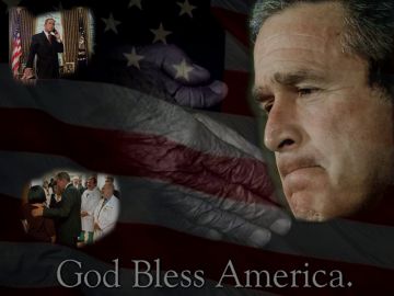 PowerPoint Background: God Bless the President