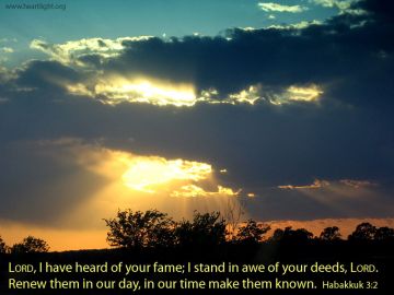 PowerPoint Background: Habakkuk 3:2 Text
