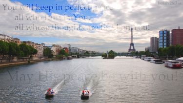 PowerPoint Background: Isaiah 26:3 Paris