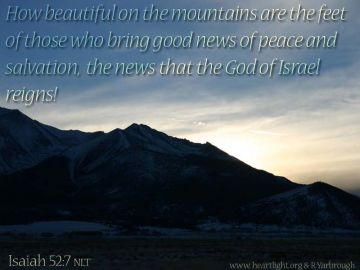 PowerPoint Background: Isaiah 52:7 Text
