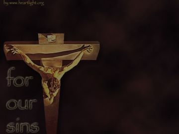 PowerPoint Background: Isaiah 53:5 - Dark