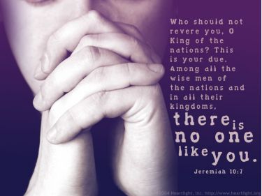 PowerPoint Background: Jeremiah 10:7 Plain