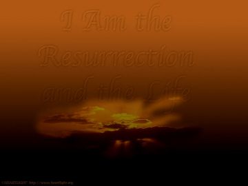 PowerPoint Background: John 11:25 - Dark