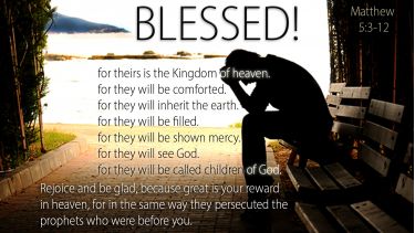 Illustration of the Bible Verse Matthew 5:3-12