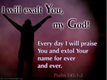 PowerPoint Background: Psalm 145:1-2 Scripture