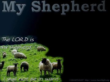 PowerPoint Background: Psalm 23:1 - Darker