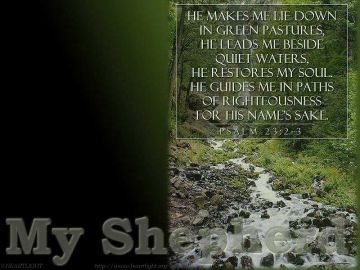 PowerPoint Background: Psalm 23:2-3