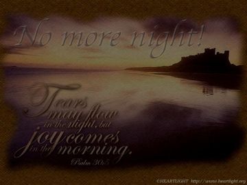 PowerPoint Background: Psalm 30:5 - Dark