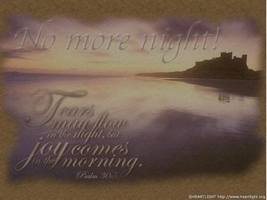 PowerPoint Background: Psalm 30:5 - Light