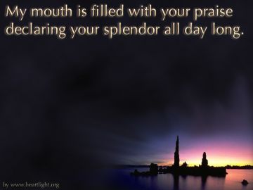 PowerPoint Background: Psalm 71:8 - Main