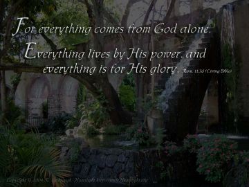 PowerPoint Background: Romans 11:36