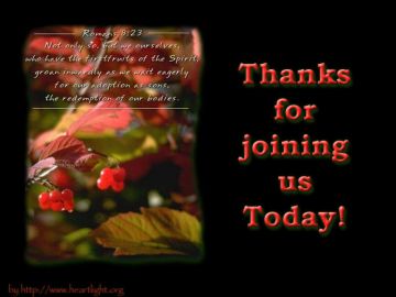 PowerPoint Background: Romans 8:23 End