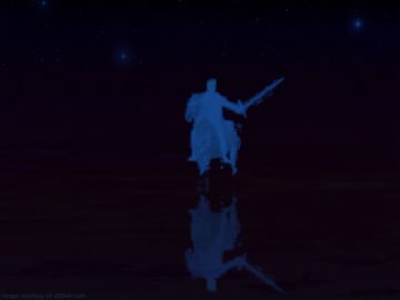 PowerPoint Background: Rider on the White Horse - Dark