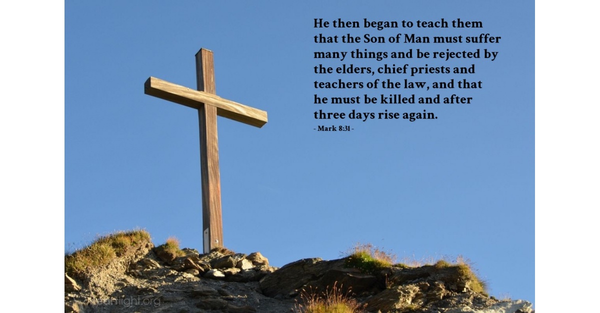 Mark 831 — Verse of the Day for 08/31/2000