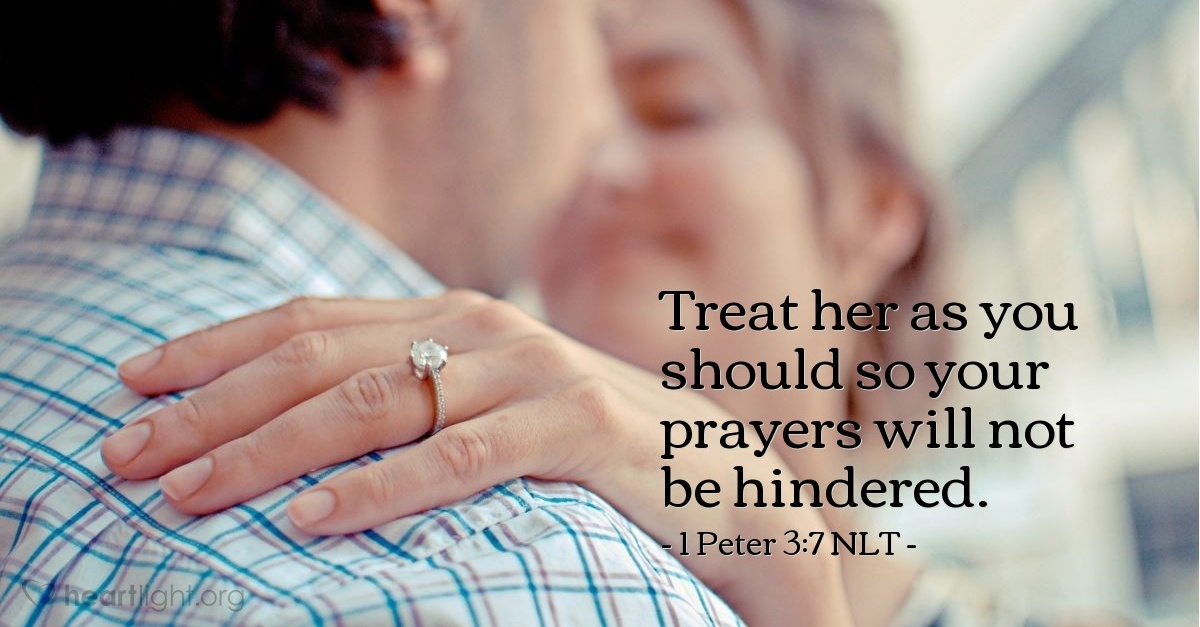 'Spousal Mistreatment Hinders Prayer' — 1 Peter 3:7 NLT (Spiritual Warfare)