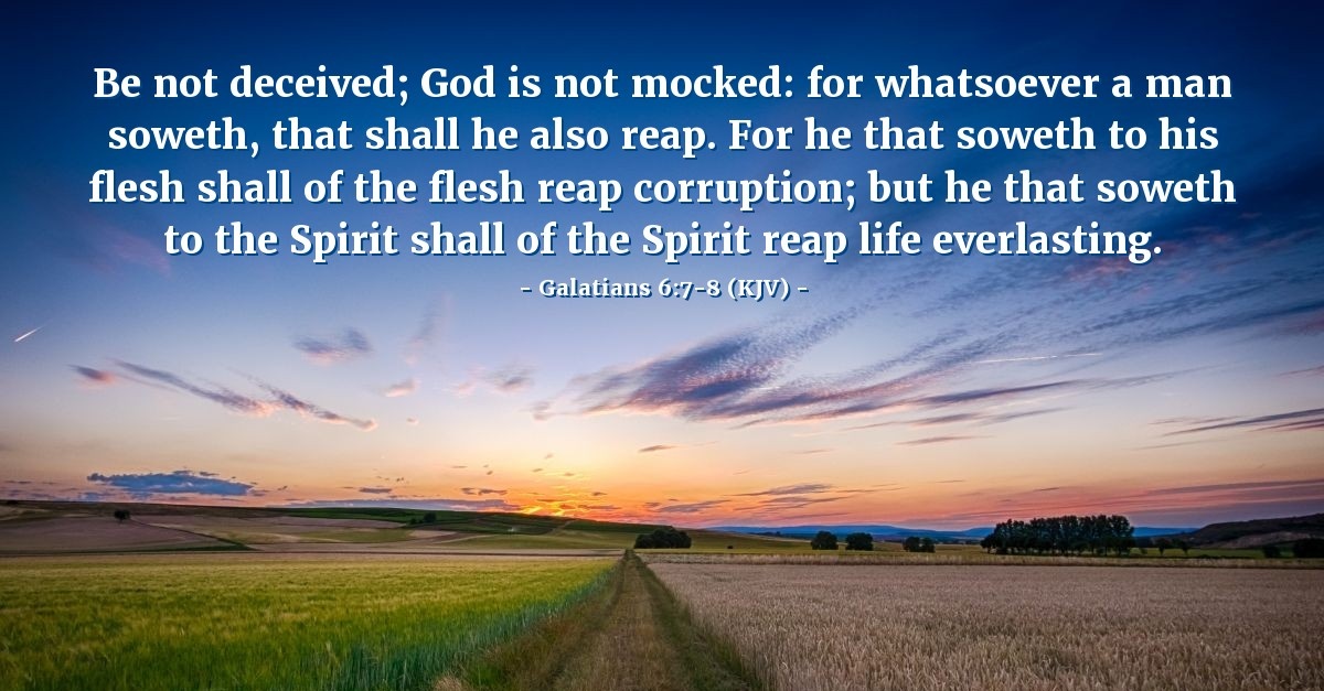 Galatians 678 (KJV) — Today's Verse for Tuesday, January 21, 2014