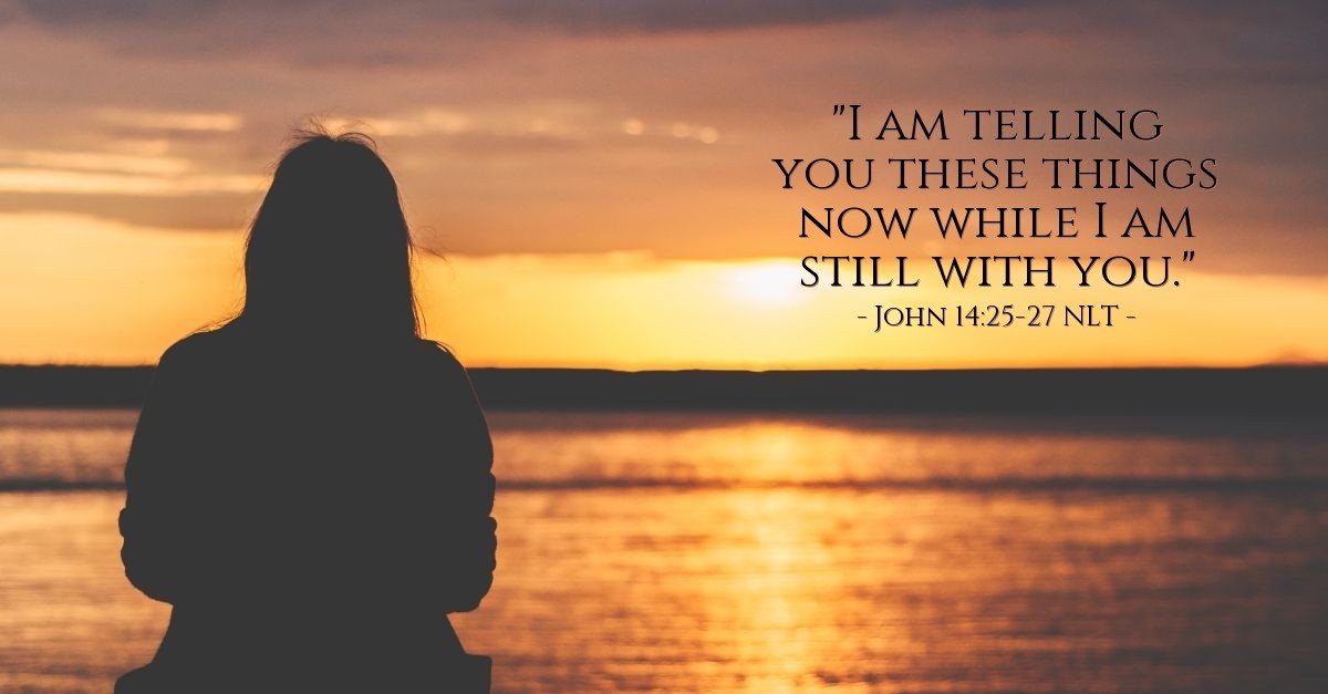 'Don't Be Troubled or Afraid' — John 14:25-27 NLT (God's Holy Fire)