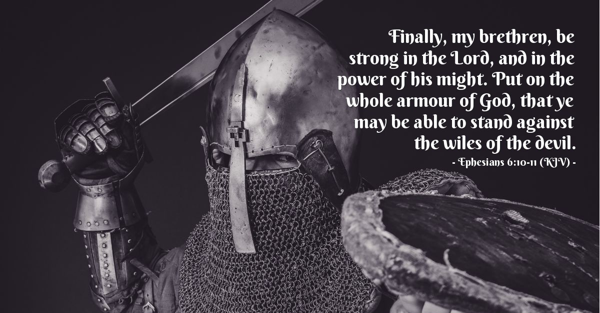 images Be Strong In The Lord Kjv heartlight