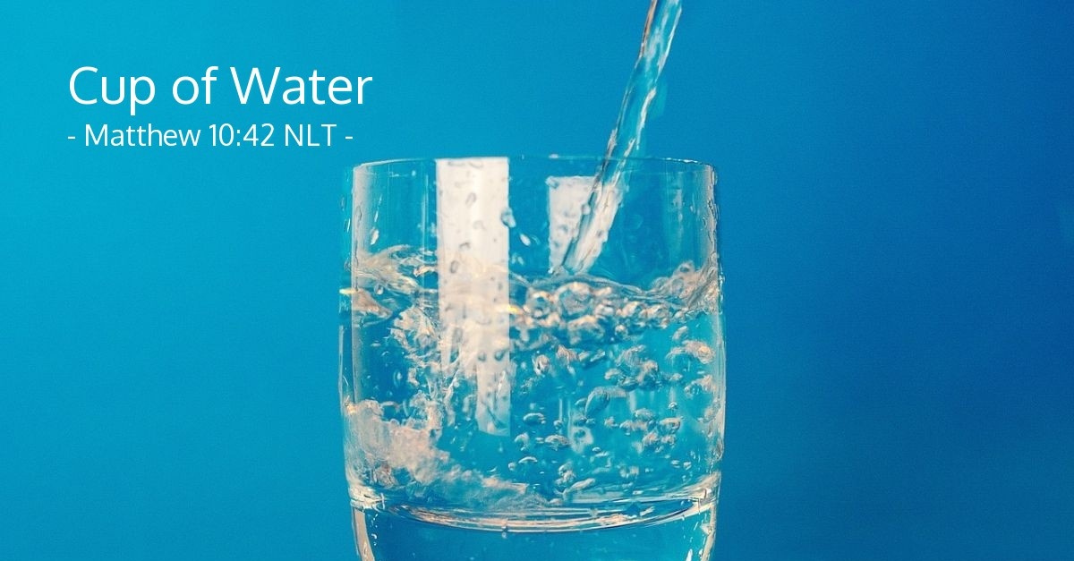 water cup jesus matthew did