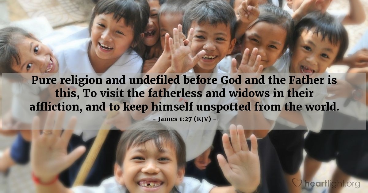 James 1:27 (KJV) — Daily Wisdom for Saturday, October 15, 1949