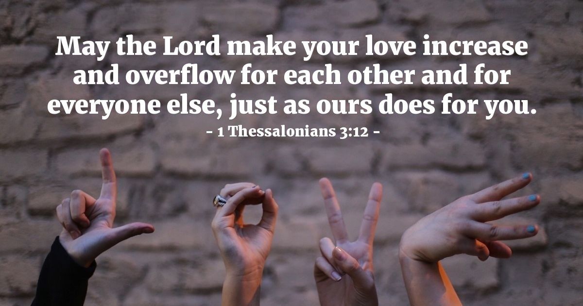 Verse of the Day - 1 Thessalonians 3:12