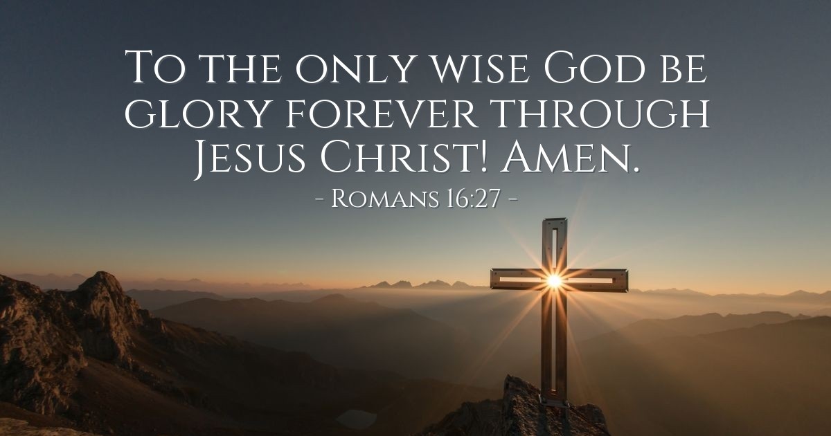 Romans 16:27 — Verse of the Day for 11/22/4023