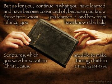 PowerPoint Background: 2 Timothy 3:14-15 Continue Text