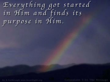 PowerPoint Background: Colossians 1:16 - Text