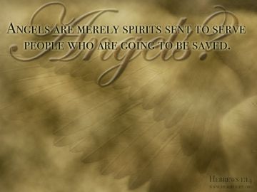 PowerPoint Background: Hebrews 1:14 Simple Text