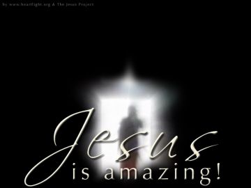 PowerPoint Background: Jesus is Amazing - Resurrection