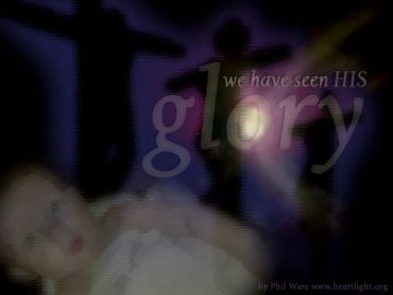 PowerPoint Background: John 1:14 Glory