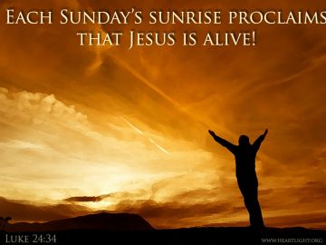 PowerPoint Background: Luke 24:34 Sunday