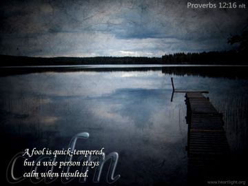 PowerPoint Background: Proverbs 12:16