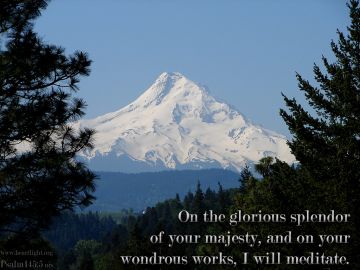 PowerPoint Background: Psalm 145:5 Text