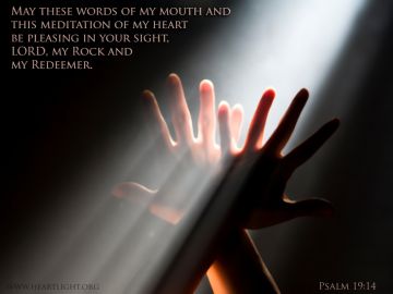 PowerPoint Background: Psalm 19:14 Text