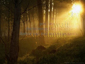 PowerPoint Background: Psalm 5:3 Full