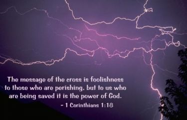 Illustration of the Bible Verse 1 Corinthians 1:18